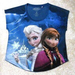 DISNEY FROZEN LADIES Medium Top 100% Polyester ~ LIKE NEW! ~